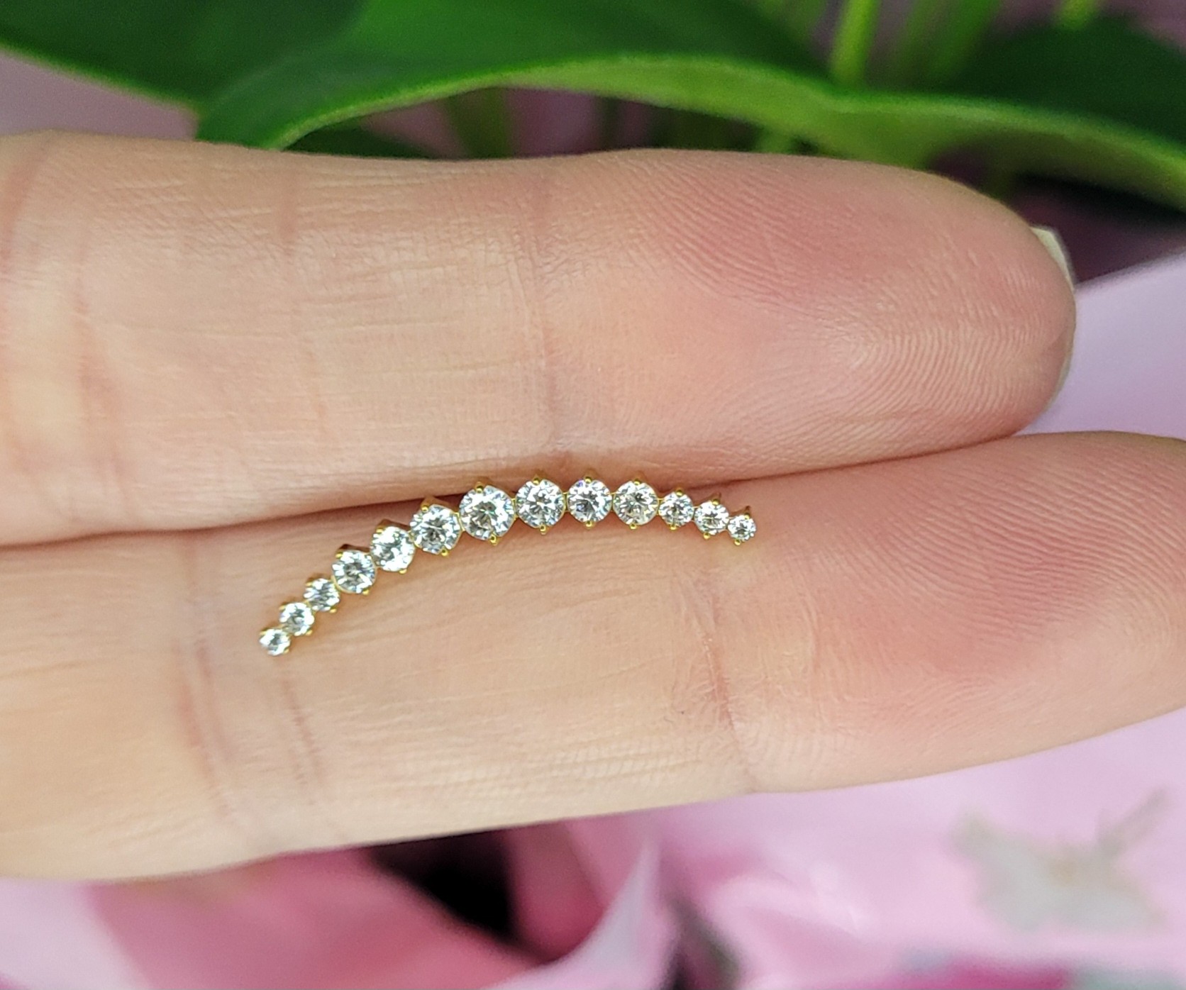 Cluster em titânio PVD Gold